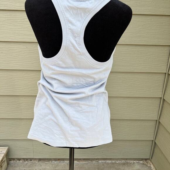 NIKE racerback tank top, gray, palm trees, women's size S, NWT - Picture 3 of 8